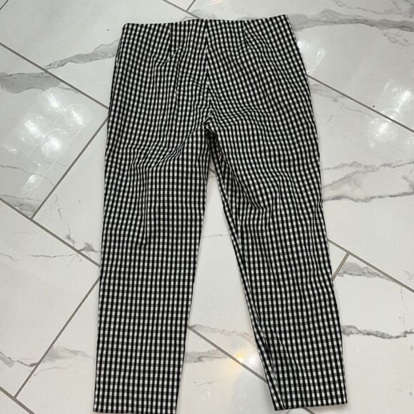 BROOKS BROTHERS Gingham Side-Zip Pant In Bi-Stretch Cotton Twill Sz 6 EUC - Picture 12 of 13
